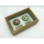 FRAMED SIGNED CRICKET BALLS