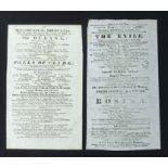 TWO VICTORIAN THEATRE PLAYBILL