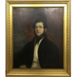 19th Century oil on canvas. “Portrait of a Gentleman Named as James Fernandez”