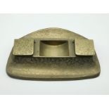 LARGE HEAVY MIDDLE EASTERN BRASS INKWELL