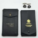 TWO ROTARY INTERNATIONAL MEDALS & A PAIR OF ROTARY CUFF-LINKS ALL HALLMARKED SILVER
