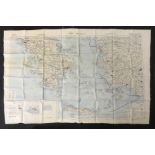 1953 MILITARY CLOTH MAP OF THE AEGEAN