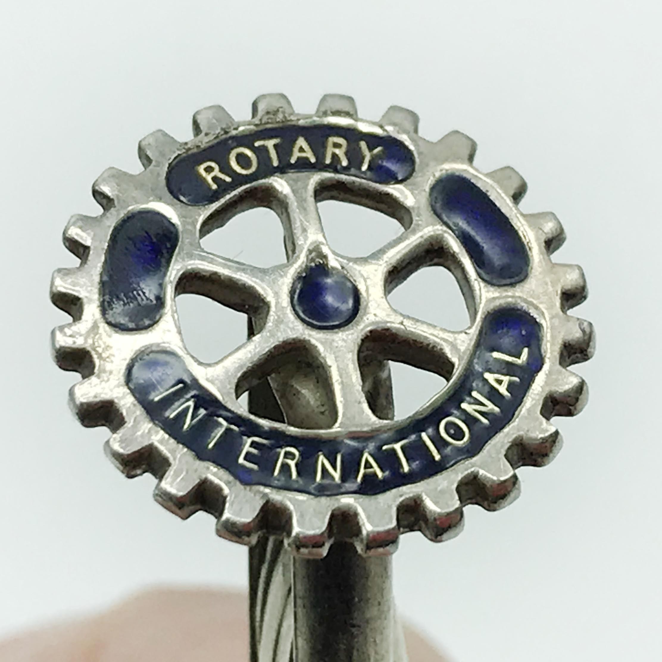 TWO ROTARY INTERNATIONAL MEDALS & A PAIR OF ROTARY CUFF-LINKS ALL HALLMARKED SILVER - Image 3 of 10