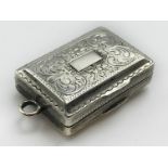 ANTIQUE HALLMARKED SILVER VINAIGRETTE 1825 T.P.