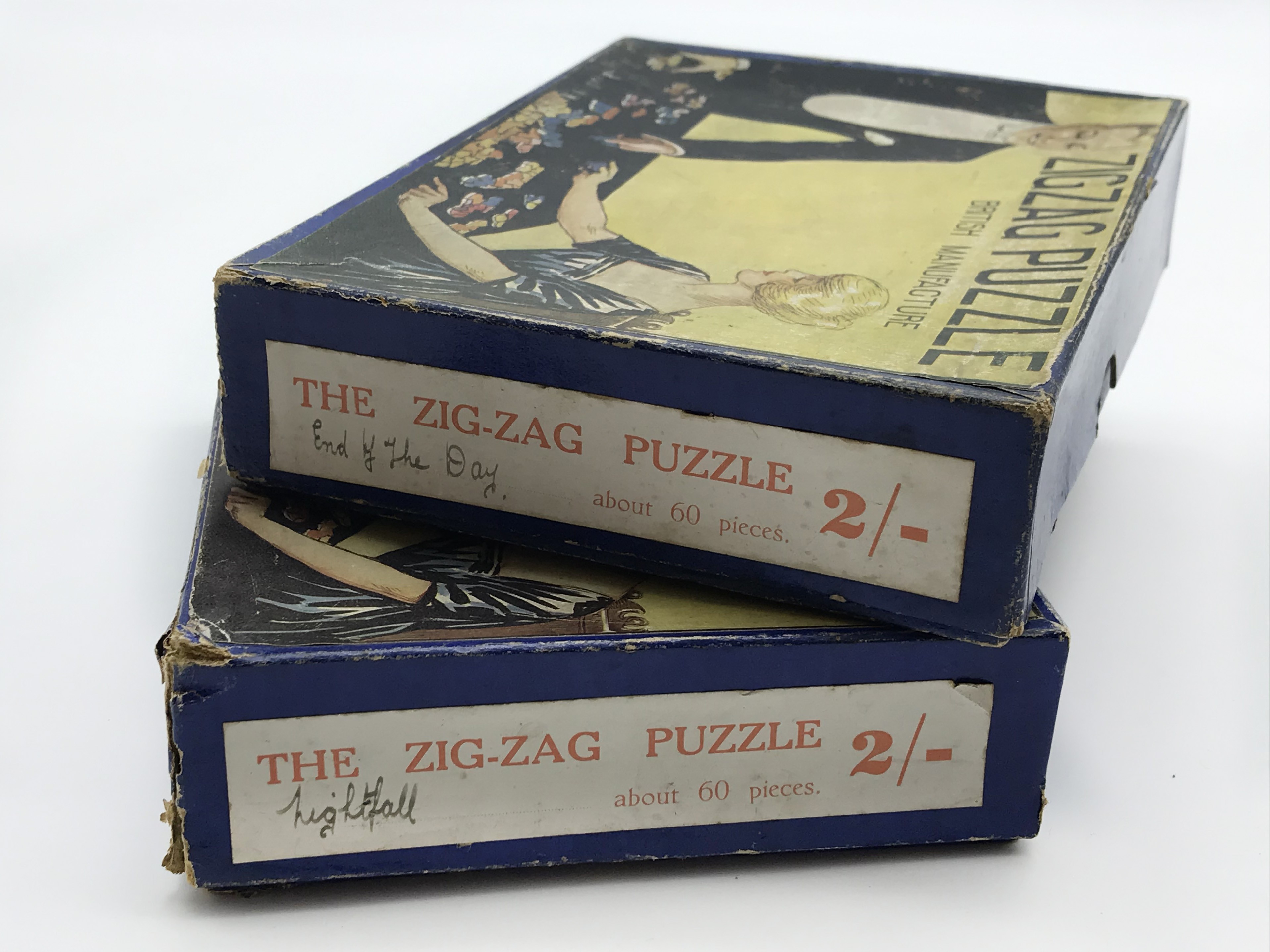 THREE 1920s BOXED WOODEN JIGSAW PUZZLES - Image 4 of 7