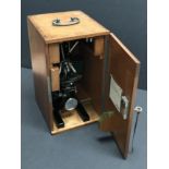 VINTAGE REICHERT MICROSCOPE MODEL XXXXXX FROM THE ESTATE OF THE LATE JACQUES KLINGER