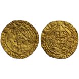 Henry VII (1485-1509), gold Half Angel of Three Shillings and Four Pence.