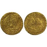 Henry VI, first reign (1422-61), gold Half Noble of Three Shillings and Four Pence.