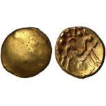 Gallic War Period (from 50 B.C.), Ambiani, gold Stater.