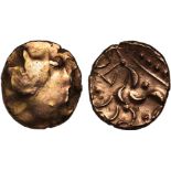 North Eastern Region, Corieltauvi (45-50 AD), gold Stater.