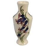 A Moorcroft 'Bluebell Harmony' pattern baluster vase, on a cream ground, designed by Kerry Goodwin