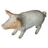 Ronald Falck (1938 - 2018) - Squeeeeeler, a resin and metal sculpture of a sow, signed to the