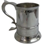 A George III Provincial silver quart mug, by William Stalker & John Mitchinson, Newcastle 1778, five