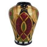 A Moorcroft 'Staffordshire Gold' pattern vase, after Alicia Amison, printed marks, height 11 cm.