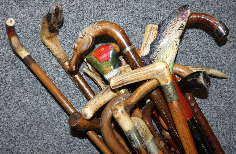 A quantity of walking sticks and canes - Image 3 of 3