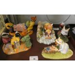 Royal Doulton Limited Edition figurines, 'As Good as New', 'No Amount of Shaking', 'Heading