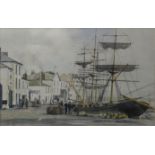 A John Corcoran, "Appledore Quay, 1900", watercolour, signed and dated lower right-hand corner '