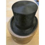 A Cuthberson gent's top hat, boxed