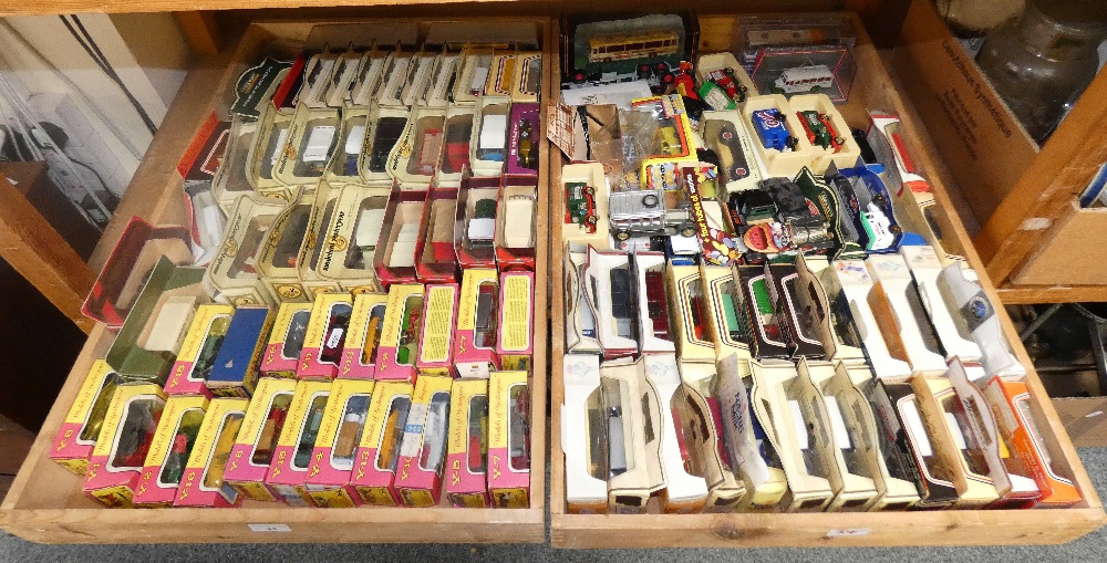 Mostly boxed modern diecast models including Matchbox, models of yesteryear, Lledo and Days Gone