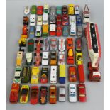 Matchbox - sixteen-one various playworn die-cast models, circa 1970/80's, to include a '57' Chevy,