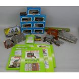 Hornby Airfix 'OO' gauge - seven various boxed railway wagons, together with two unboxed wagons,