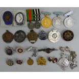 A selection of sweetheart badges including Royal Engineers, Royal Army Service Corps, together