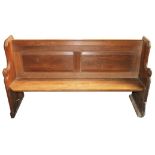 To be sold on behalf of St. Peters Church, Rowley, a Victorian pitch pine pew, length 160 cm