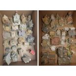 Approximately fifty unboxed Lilliput Lane models