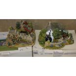 A Lilliput Lane model 'Beamish Pit Village' limited edition number 266 with certificate, boxed,