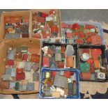 An extensive collection of moulded plastic model railway buildings (7)