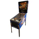 A Capcom pinball machine 'Street Fighter 2' circa 1992, 131 cm long x 68 cm wide x 195 cm tall