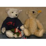 Three Steiff teddy bears