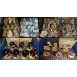 A box of Copenhagen plates and trinket dishes, from B & G, seven Royal Doulton Brambly Hedge Wilfred