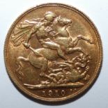 A half sovereign 1910