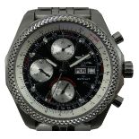 A Breitling for Bentley GT Racing gentleman's automatic chronometer stainless steel wristwatch,