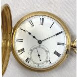 Thomas Gammage & Sons, late James McCabe, London - an 18ct gold half hunter keyless wind pocket