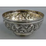 A Victorian silver sugar bowl, by Martin & Hall, Sheffield 1850, of circular form, with an
