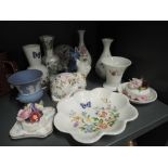 A selection of ceramics including Aynsley and Wedgwood