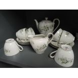 A vintage part tea service by Franconia with transfer print