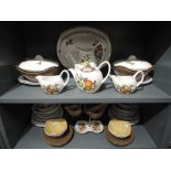 A part dinner and tea service by Midwinter in the Stylecraft pattern and Fashion shape