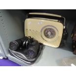 A Bush radio DAB and Tasco binoculars