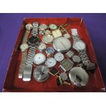 A selection of assorted wrist watches etc including Rotary, Heltronic, Medina