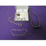A small selection of fashion bead necklaces and bracelets