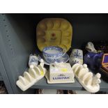 A selection of ceramics including Lurpak and Spode