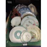 A selection of ceramic plates and tureen