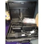 A Panasonic VHS Movie camera in a hard case