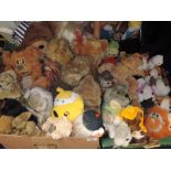 A selection of teddies and dolls