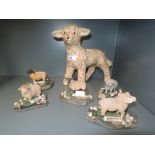 A selection of sheep and ram figures of various sheep breeds
