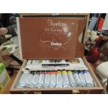 A selection of as new artist supplies including paints etc