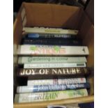 A box of books, reference including Antiques and Fellwalking